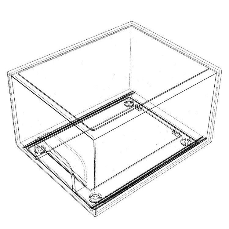 Clear stackable acrylic storage drawers 2 and 4 pack — view 7