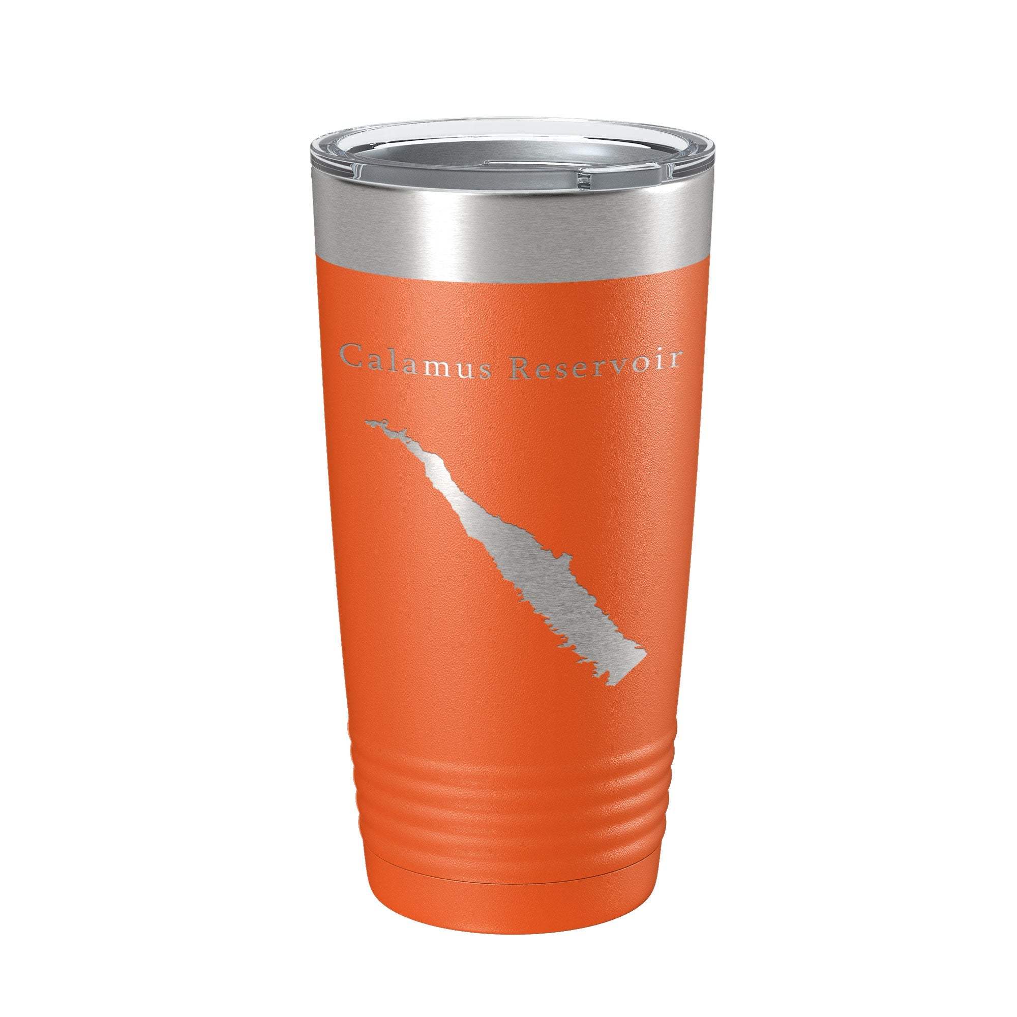 Calamus Reservoir Tumbler Lake Map Travel Mug Insulated Laser Engraved Coffee Cup Nebraska 20 oz-17