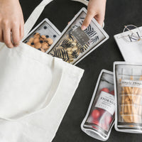 Reusable silicone ziplock food storage bags in cup shape — view 3