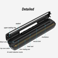 Household vacuum food sealer machine with sealing bags — view 6