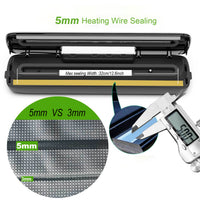 Household vacuum food sealer machine with sealing bags — view 2