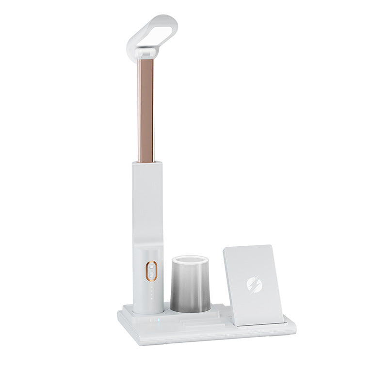 LED wireless charging desk lamp with pen holder for office — view 5