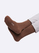 Premium Cotton Crew Socks for Men and Women - Brown