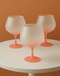 Matt Pink Wine Glass-2