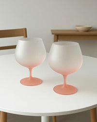 Matt Pink Wine Glass-1