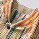 Baseball Jacket Men Colorful Knitted Striped Letter Embroidery Streetwear Men Loose Hip Hop Hipster Bomber Coats Autumn