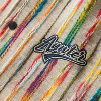 Baseball Jacket Men Colorful Knitted Striped Letter Embroidery Streetwear Men Loose Hip Hop Hipster Bomber Coats Autumn