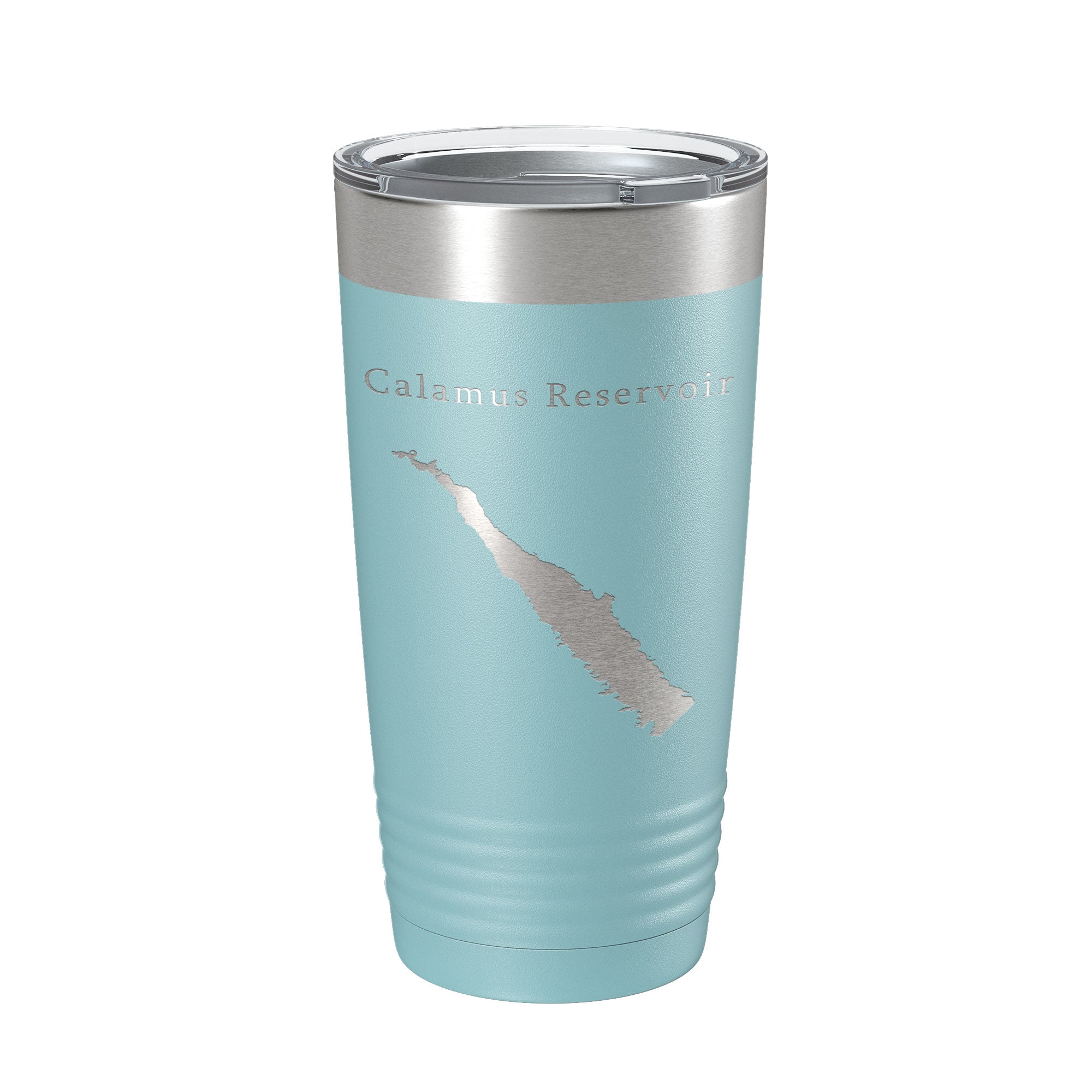 Calamus Reservoir Tumbler Lake Map Travel Mug Insulated Laser Engraved Coffee Cup Nebraska 20 oz-13