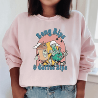 "Bong Rips & Cotton Sips" Graphic Sweatshirt