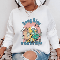 "Bong Rips & Cotton Sips" Graphic Sweatshirt