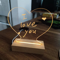 LED message note board and USB night light — view 4
