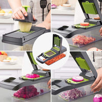 16-in-1 Vegetable Slicer, Salad, Fruit And Vegetable Slicer, Peeler