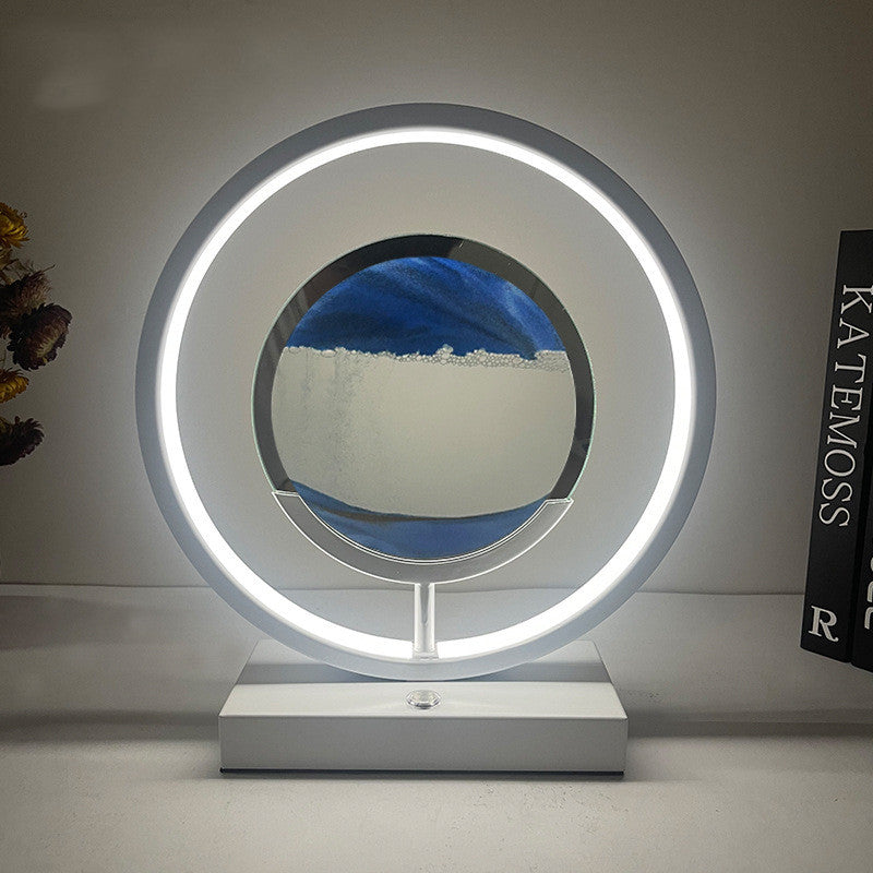 Minimalist quicksand decorative table lamp with flowing sand art — view 7