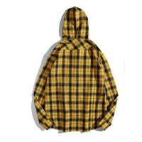 Yellow Plaid Streetwear Overshirt