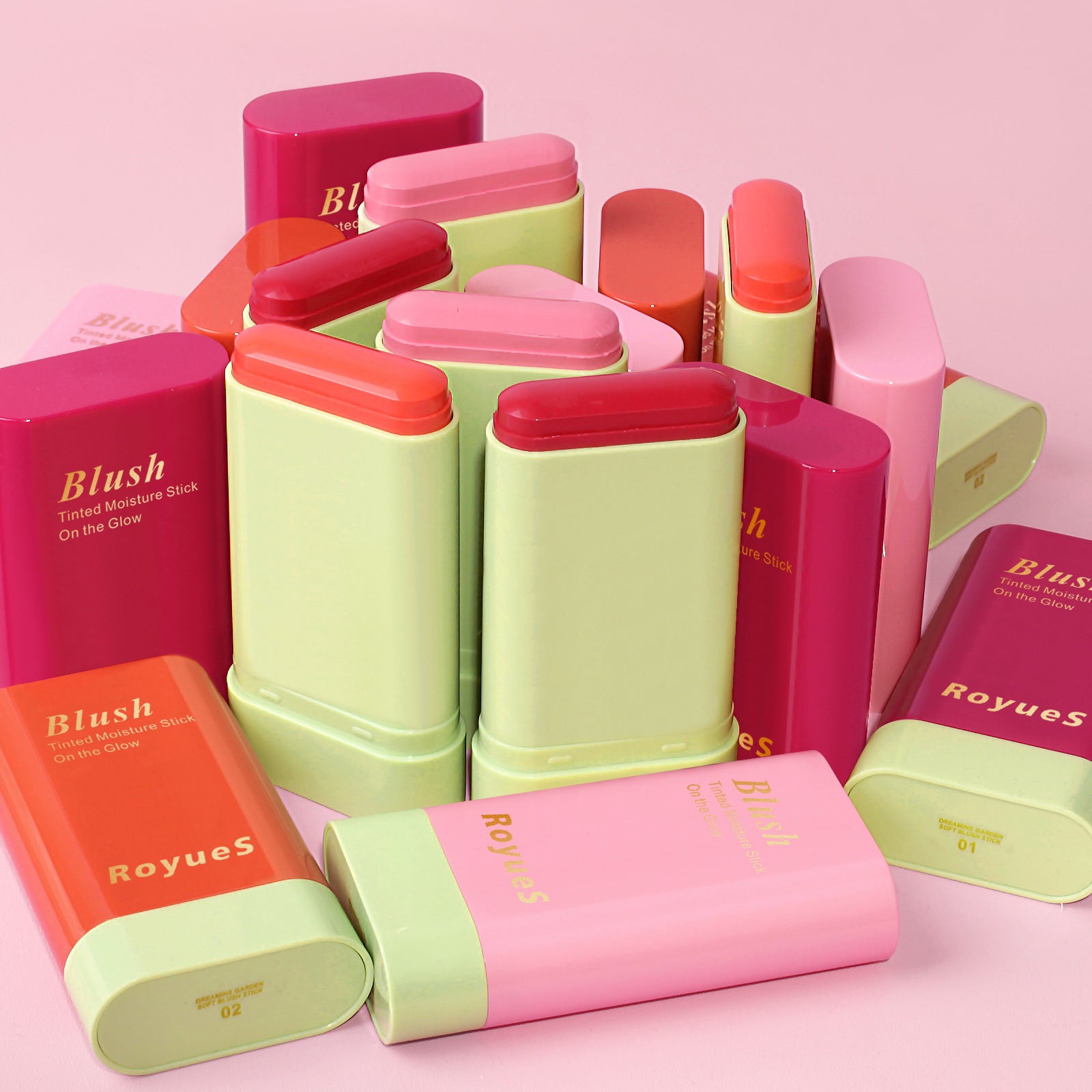 Waterproof multifunctional cream blush stick for cheeks lips eyes
