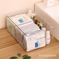 Acrylic cosmetic and mask storage drawer organizer — view 5