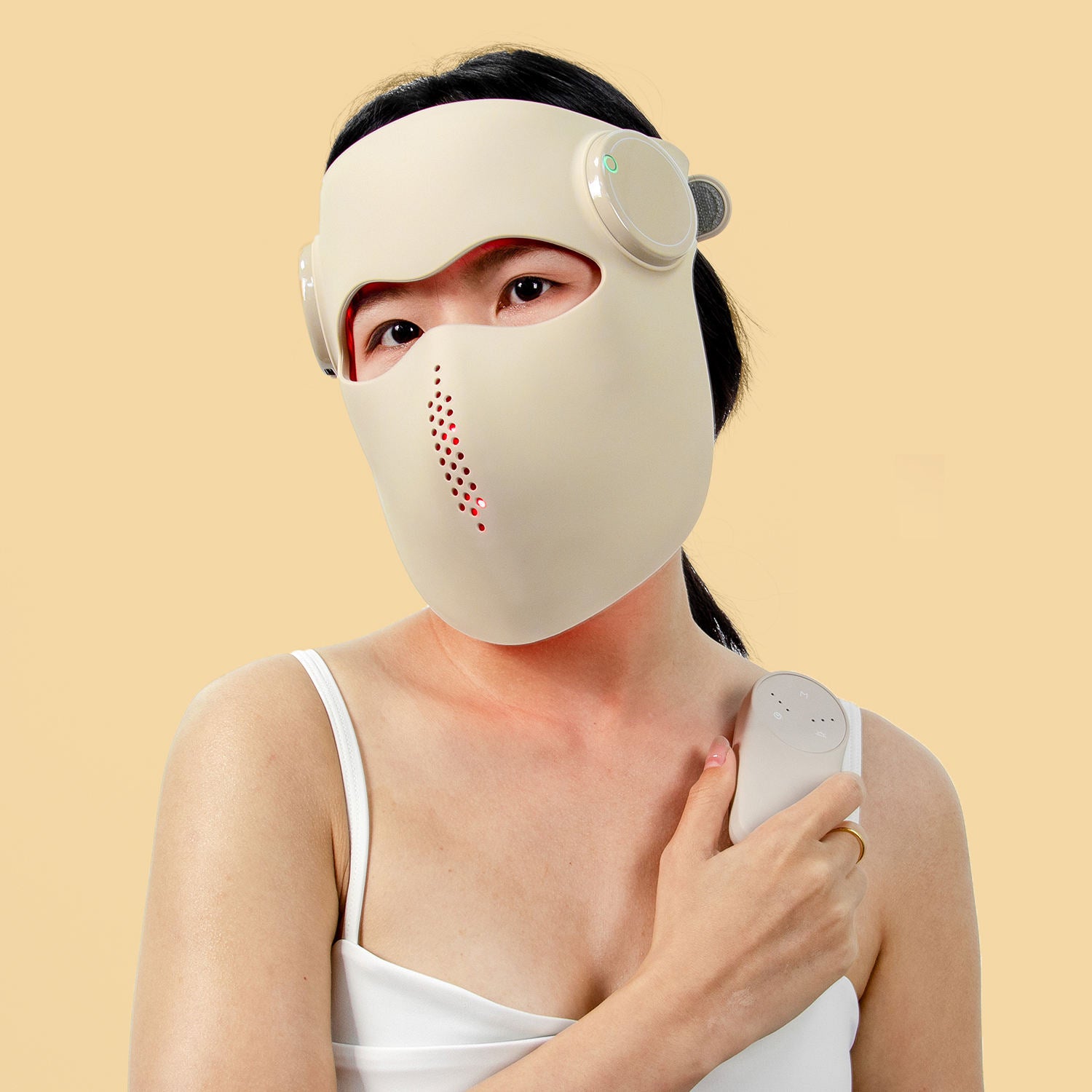 Red LED light therapy face mask for at home skincare — view 8