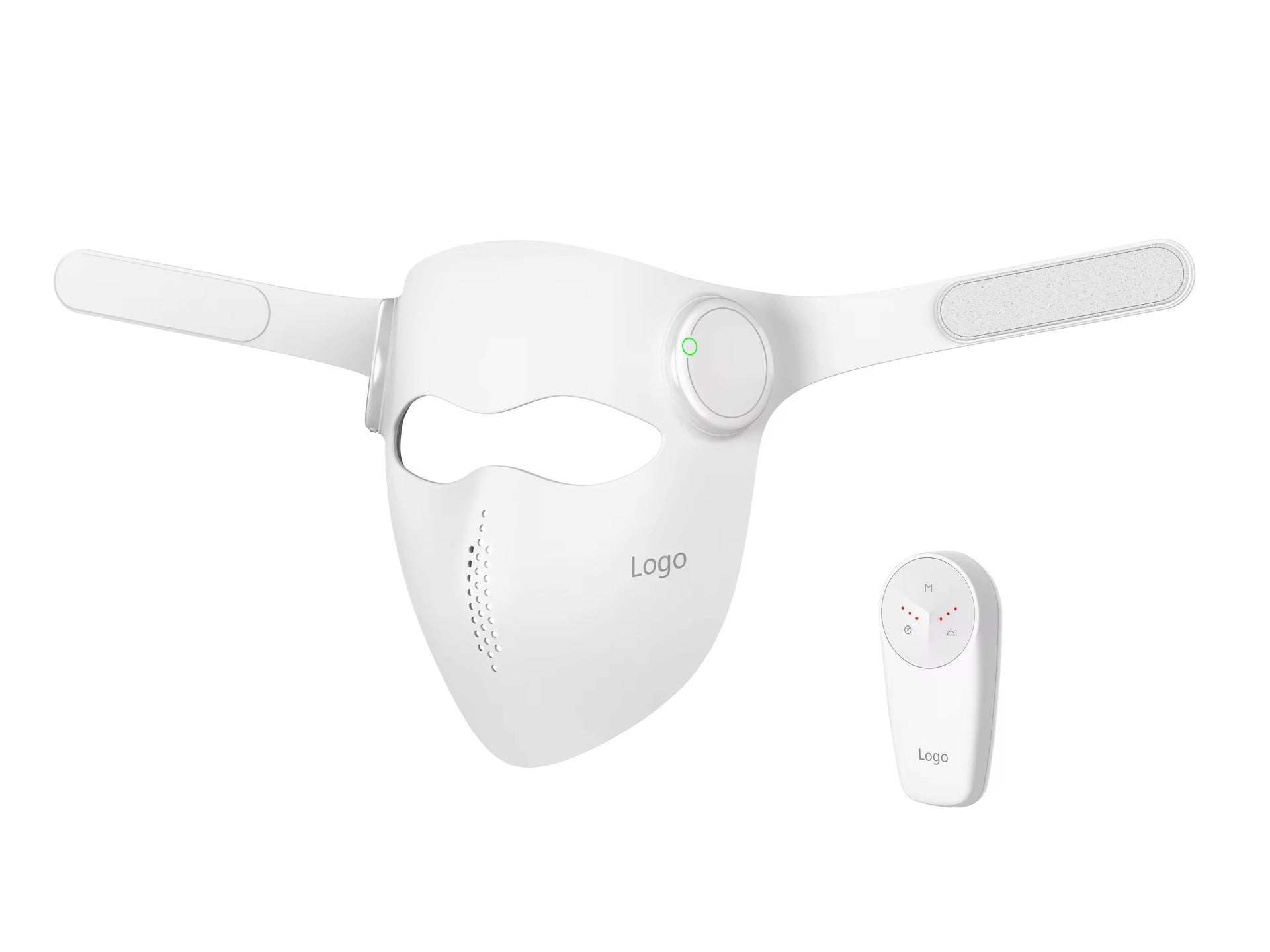 Red LED light therapy face mask for at home skincare — view 2
