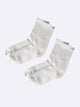 Premium Cotton Crew Socks for Men and Women Pack of 2 Pairs - White
