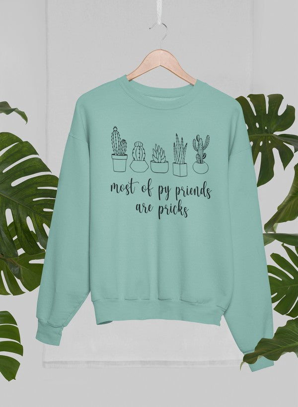 "Most Of My Friends Are Pricks" Graphic Sweatshirt