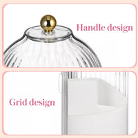 360 degree rotating makeup brush and cosmetic organizer — view 5