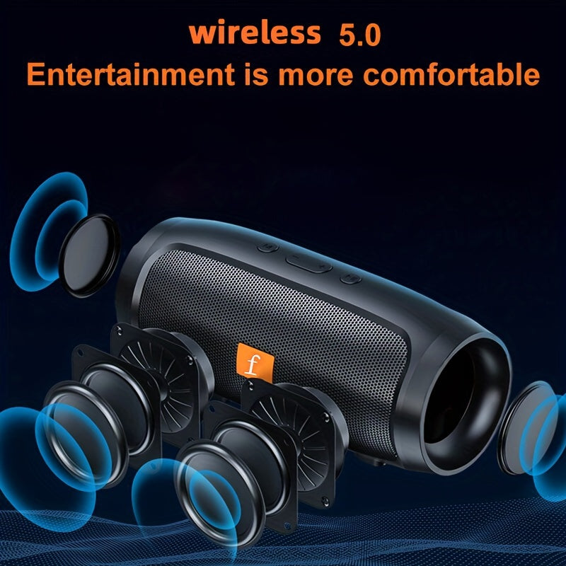 Outdoor Dual-Channel Heavy Bass Wireless Speaker