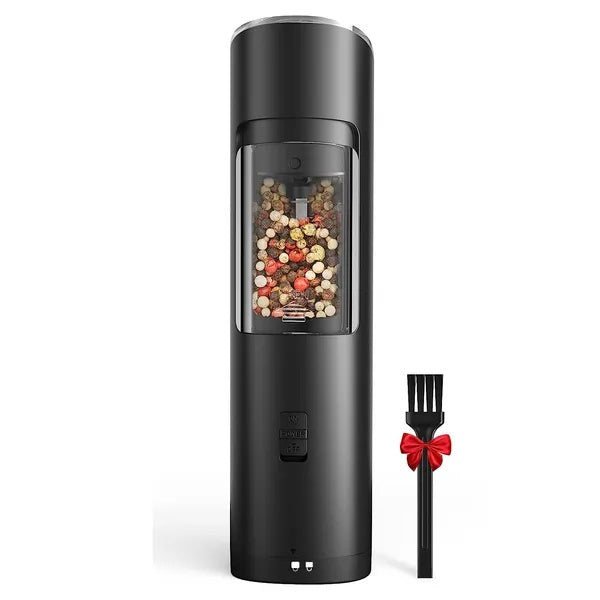Electric gravity sensor salt and pepper grinder with ceramic burr — view 6
