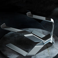 Vertical aluminum adjustable laptop stand for MacBook and PC — view 2