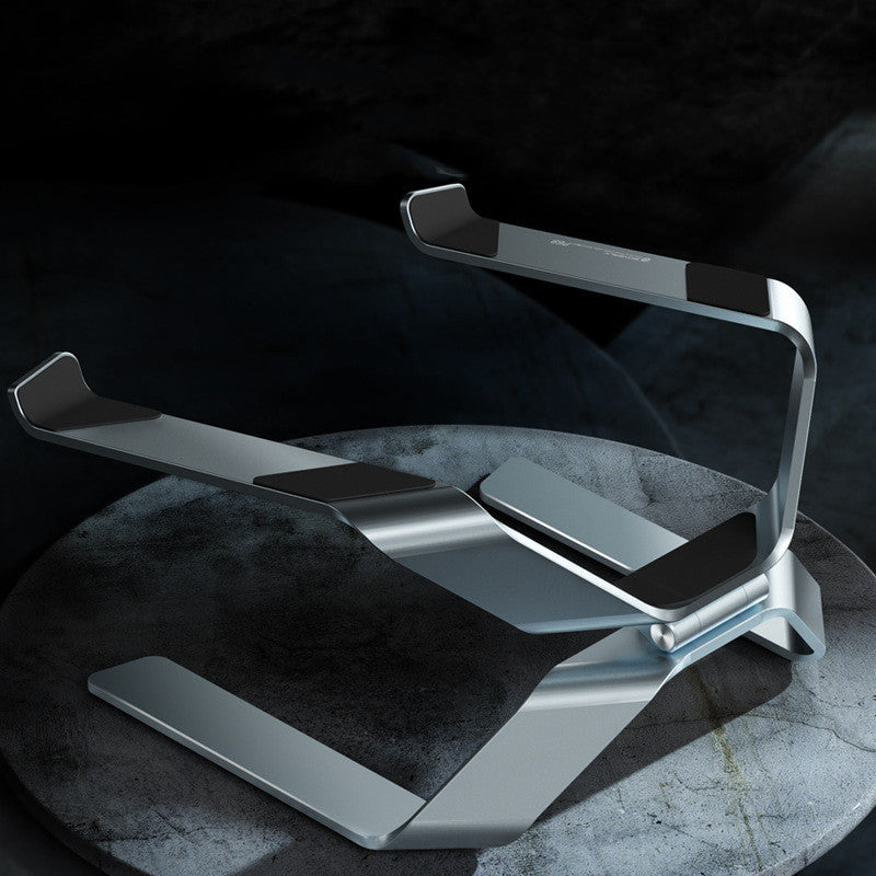 Vertical aluminum adjustable laptop stand for MacBook and PC — view 2