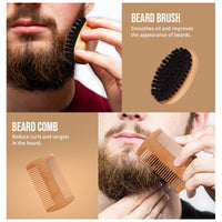 Beard growth grooming kit for men with derma roller and oil — view 6