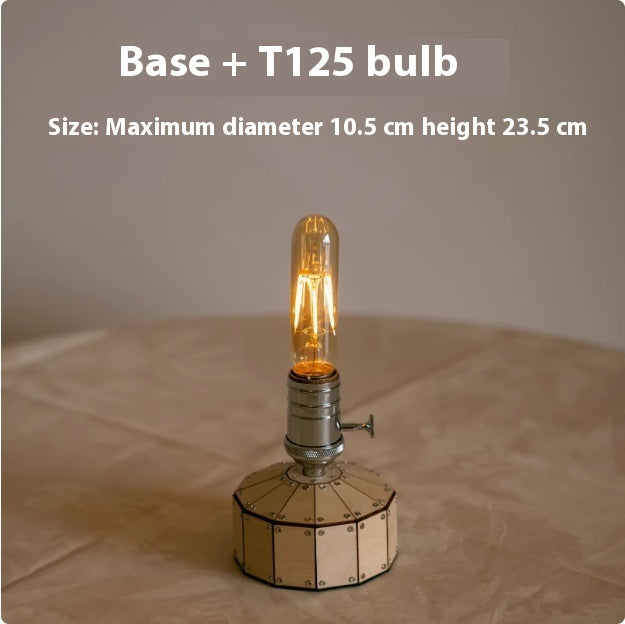 Retro bedside ambient bedroom lamp with warm glow — view 8