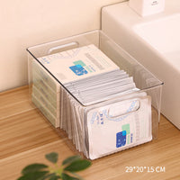Acrylic cosmetic and mask storage drawer organizer — view 4