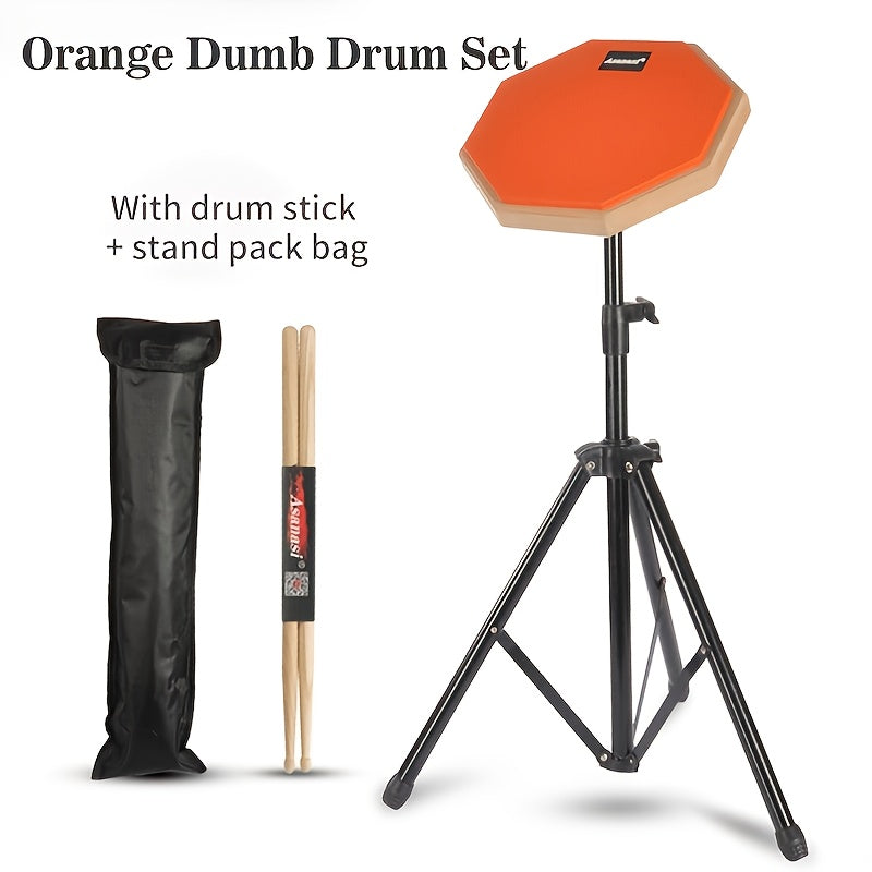 8-Inch Wooden Drum Practice Pad Set-2
