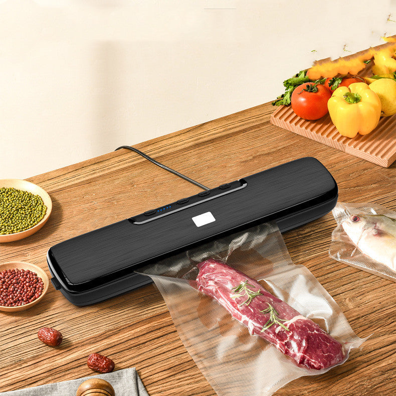 Household vacuum food sealer machine with sealing bags