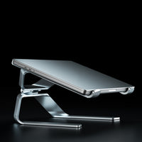 Vertical aluminum adjustable laptop stand for MacBook and PC