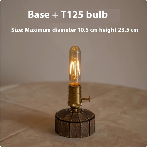 Retro bedside ambient bedroom lamp with warm glow — view 4
