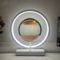 Minimalist quicksand decorative table lamp with flowing sand art — view 6