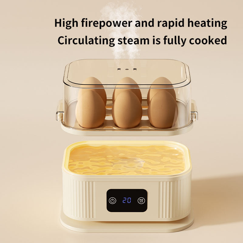Compact multi-functional egg cooker sized for student dorms — view 2