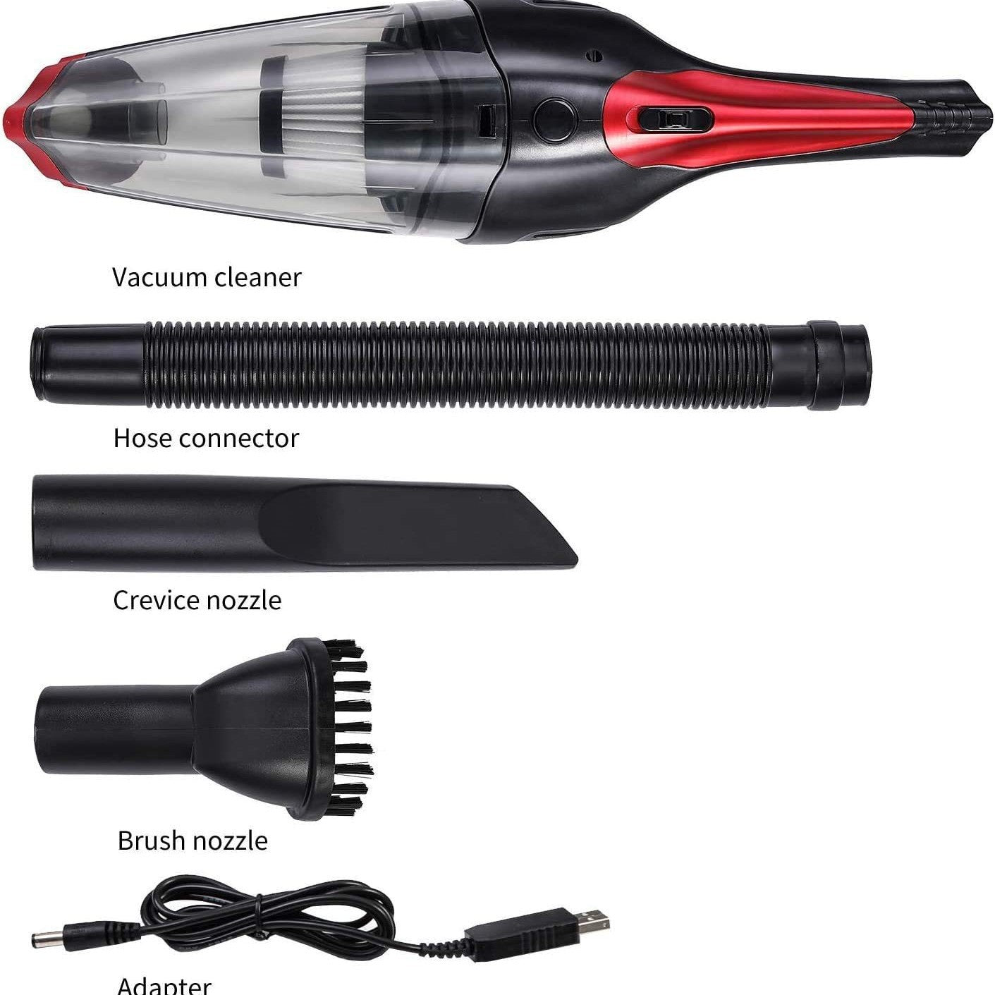 Cordless handheld car vacuum cleaner with HEPA filter — view 2