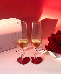 Heart Wine Glass Set-2