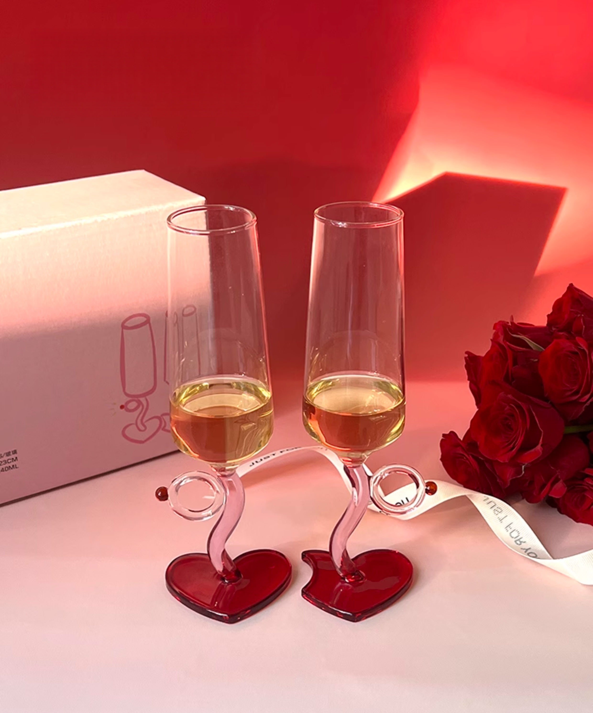 Heart Wine Glass Set-2