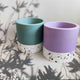 Half Terrazzo pen pot teal or purple, make up brushes holder