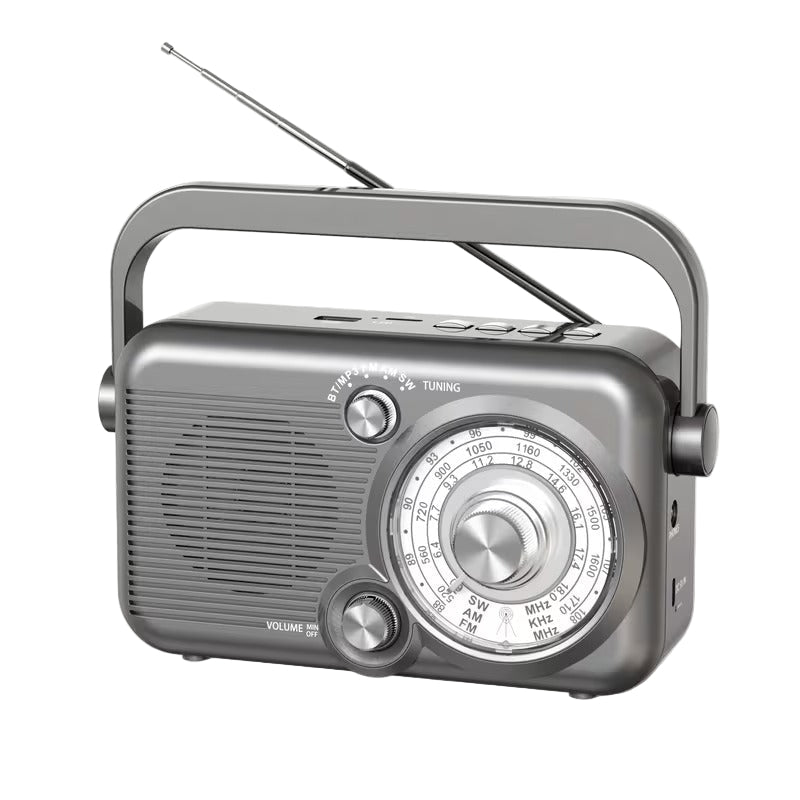 Portable AM/FM/SW Radio with USB & TF Playback