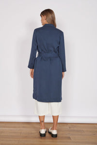 Dali Navy Longline Lightweight Coat