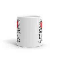 Street Art Heart Print Mug