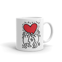 Street Art Heart Print Mug