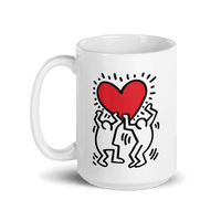 Street Art Heart Print Mug