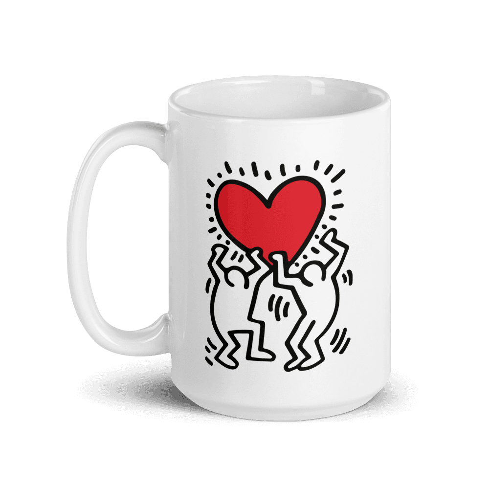 Street Art Heart Print Mug