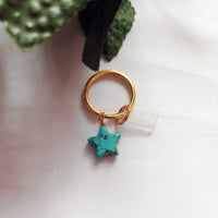 Blue star keychain, keychain accessory, star-shaped keychain, trendy keychain | by lovedbynlanla-1