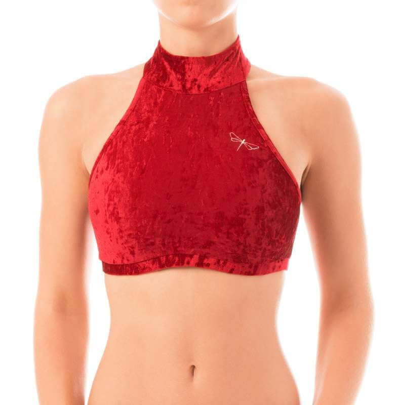 Velvet Halter Sports Bra for Pole & Dance – Lisette